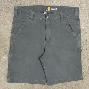 New Carhartt Gray Flat Front Men's Shorts